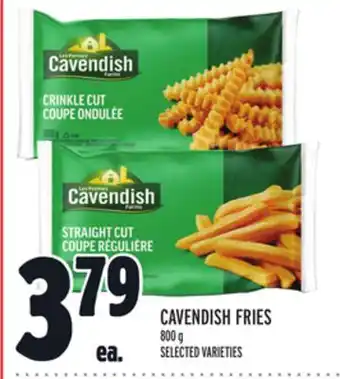 Metro Cavendish fries offer