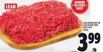 Metro Lean ground beef or lean ground pork offer