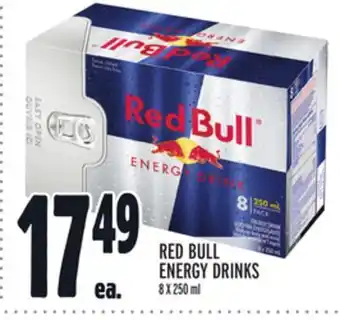 Metro Red bull energy drinks offer
