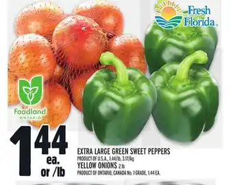 Metro Extra large green sweet peppers offer