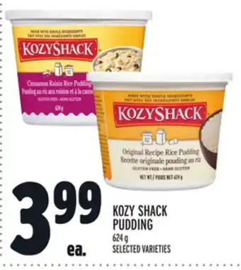 Metro Kozy shack pudding offer