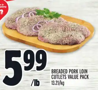 Metro Breaded pork loin cutlets value pack offer