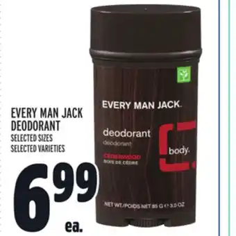 Metro Every man jack deodorant offer