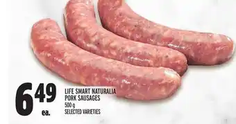 Metro Life smart naturalia pork sausages offer