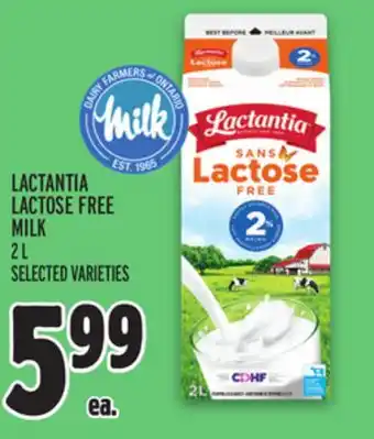 Metro Lactantia lactose free milk offer