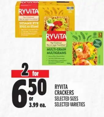 Metro Ryvita crackers offer