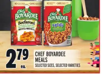 Metro Chef boyardee meals offer