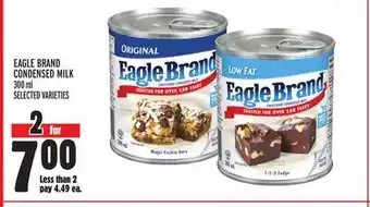 Metro Eagle brand condensed milk offer