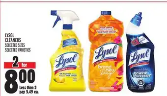 Metro Lysol cleaners offer