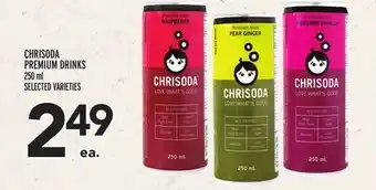 Metro Chrisoda premium drinks offer