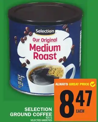 Food Basics Selection ground coffee offer