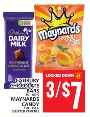 Food Basics Cadbury chocolate bars or maynards candy offer