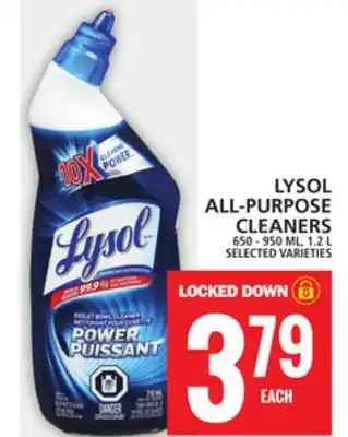 Food Basics Lysol all-purpose cleaners offer
