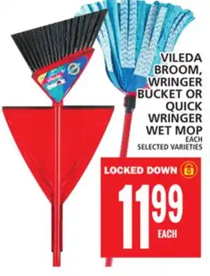 Food Basics Vileda broom, wringer bucket or quick wringer wet mop offer