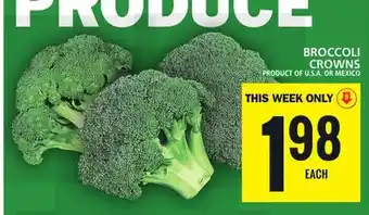 Food Basics Broccoli crowns offer