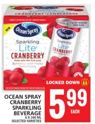 Food Basics Ocean spray cranberry sparkling beverage offer