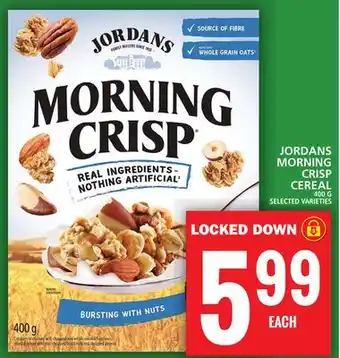 Food Basics Jordans morning crisp cereal offer