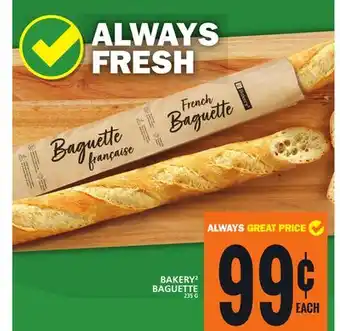 Food Basics Bakery2 baguette offer