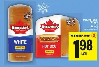 Food Basics Dempster's bread or buns offer