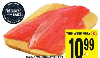 Food Basics Rainbow trout fillet offer