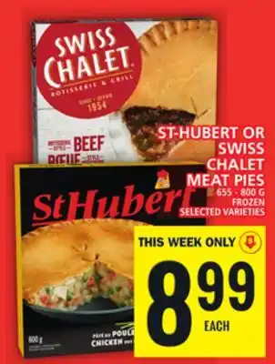 Food Basics St-hubert or swiss chalet meat pies offer
