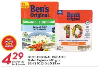 Sobeys Original organic bistro express offer