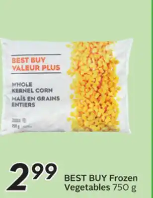 Sobeys Frozen vegetables offer