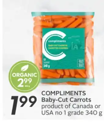 Sobeys Compliments baby-cut carrots offer