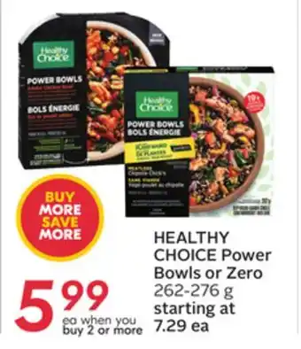 Sobeys Power bowls or zero offer