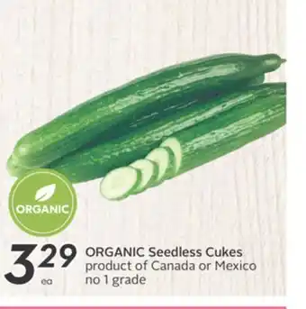 Sobeys Organic seedless cukes offer