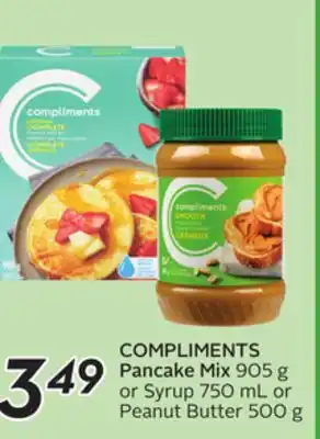 Sobeys Compliments pancake mix offer