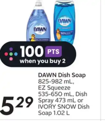 Sobeys Dawn dish soap offer