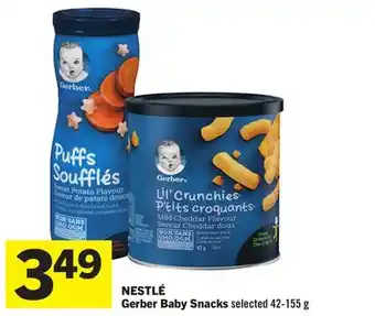 Foodland Nestlé gerber baby snacks offer