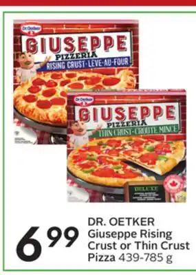 Sobeys Giuseppe rising crust or thin crust pizza offer