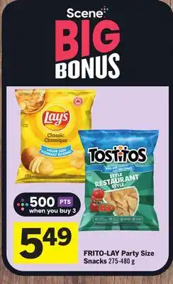 Foodland Frito-lay party size snacks offer