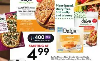 Sobeys Cheese style shreds, slices or blocks offer