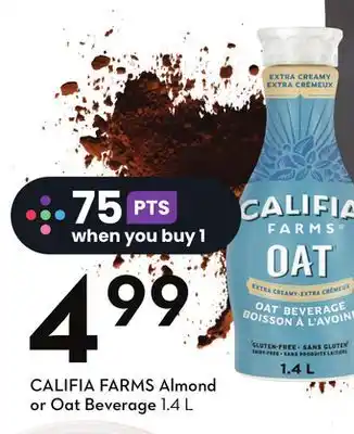 Sobeys Almond or oat beverage offer