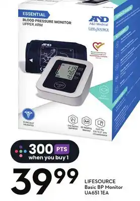 Sobeys Basic bp monitor offer