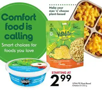 Sobeys Plant-based cheese offer