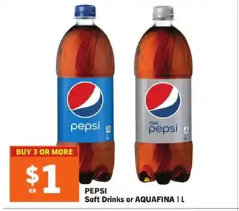 Foodland Pepsi soft drinks or aquafina offer