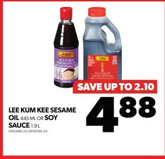 Real Canadian Superstore Lee kum kee sesame oil 445 ml or soy sauce 1.9 l offer