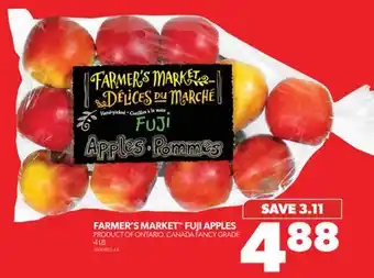 Real Canadian Superstore Farmer's market fuji apples, 4 lb offer