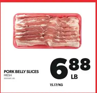 Real Canadian Superstore Pork belly slices offer