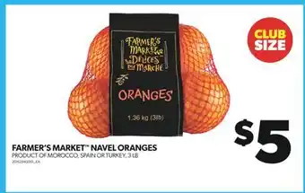 Real Canadian Superstore Farmer's market navel oranges, 3 lb offer
