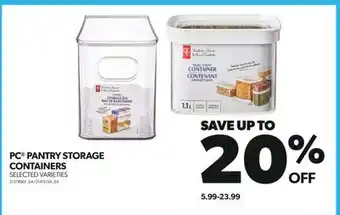 Real Canadian Superstore Pc pantry storage containers offer