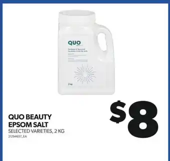 Real Canadian Superstore Quo beauty epsom salt, 2 kg offer