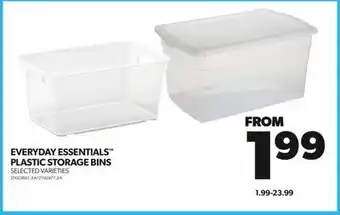 Real Canadian Superstore Everyday essentials plastic storage bins offer