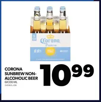 Real Canadian Superstore Corona sunbrew non- alcoholic beer, 6x330 ml offer