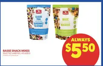 Real Canadian Superstore Basse snack mixes, 415-600 g offer