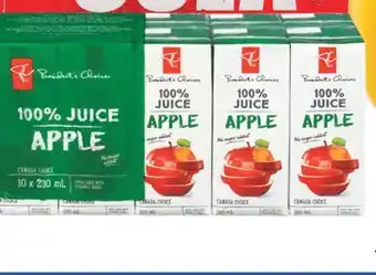 Real Canadian Superstore Pc 100% juice boxes, 10x200 ml offer